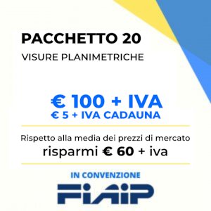 Pacchetto 20 Visure Planimetriche