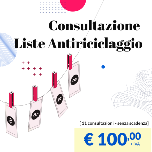 Pacchetto 11 consultazioni liste antiriciclaggio