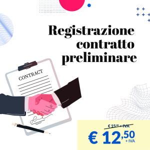 Registrazione telematica contratto preliminare di vendita